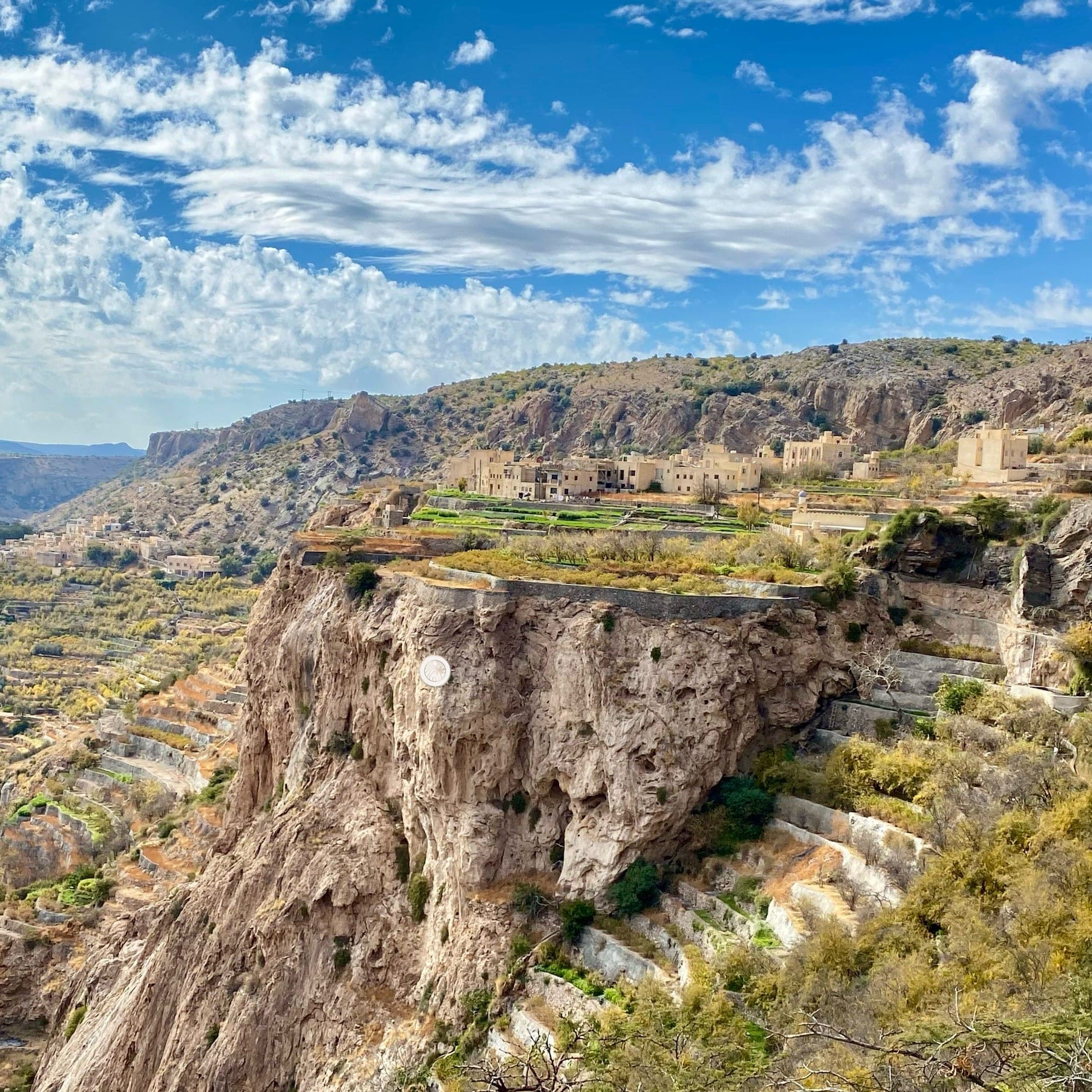 Terraced village on the cliffs of Jebel Akhdar