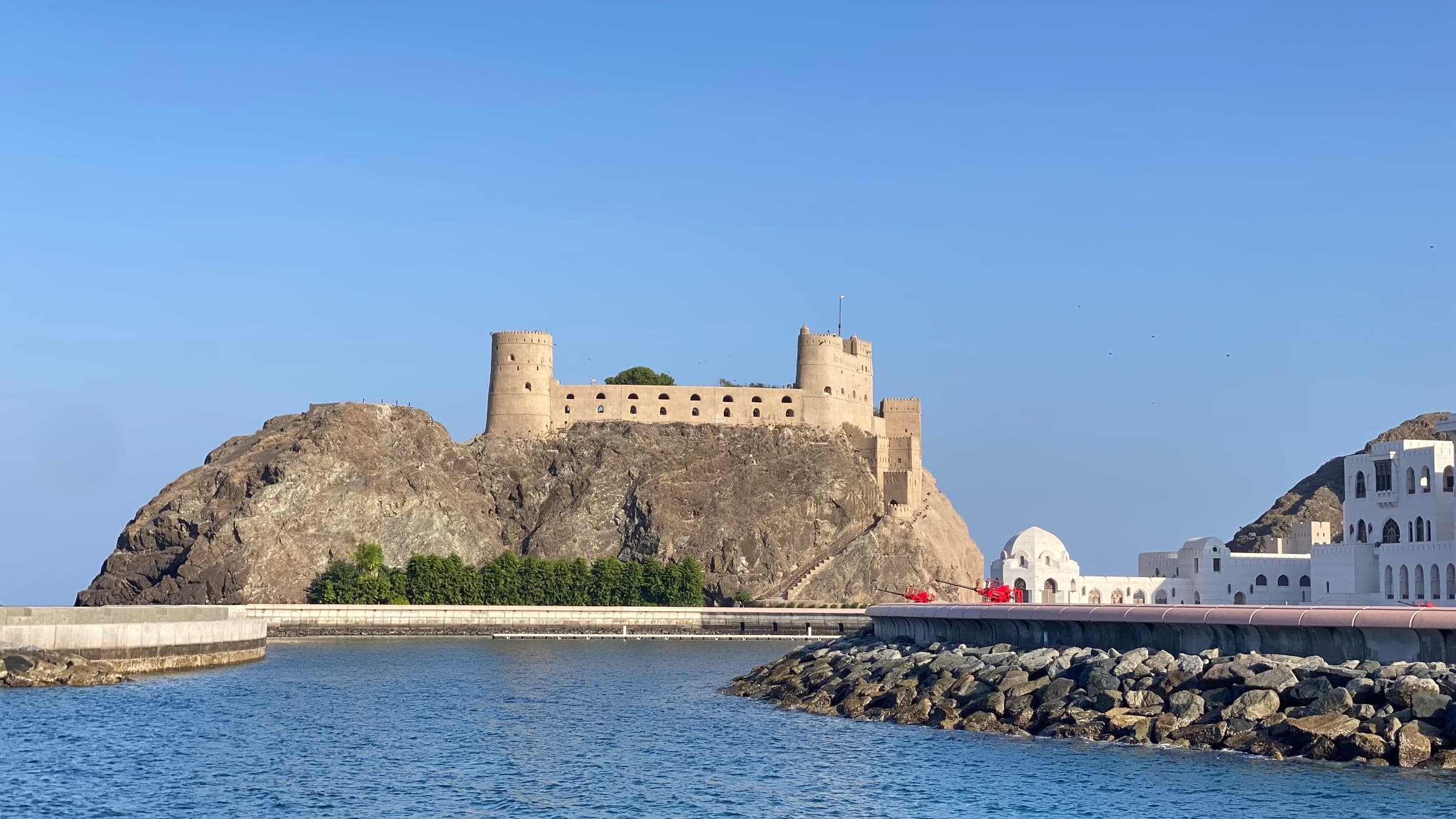Al Jalali Fort guarding Muscat harbour