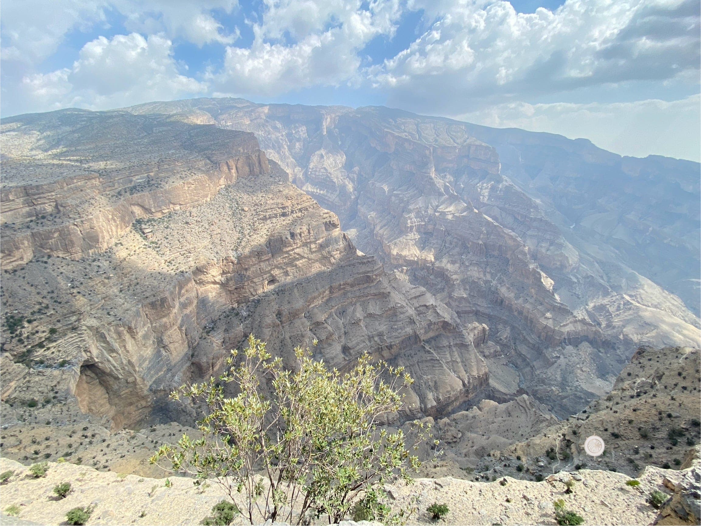 Wadi Ghul, the Grand Canyon of Arabia, from the rim of Jabal Shams